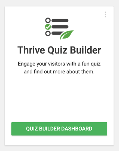01 Thrive Quiz Builder仪表盘
