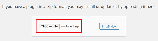 将modula的预版本上传到WordPress