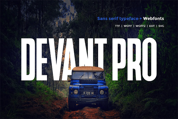 Devant Pro等距字体