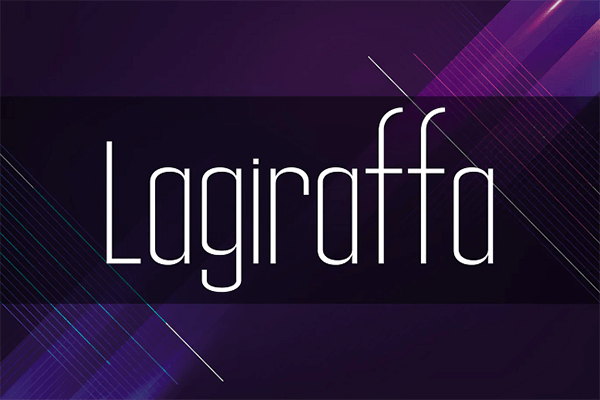 Lagiraffa等距字体