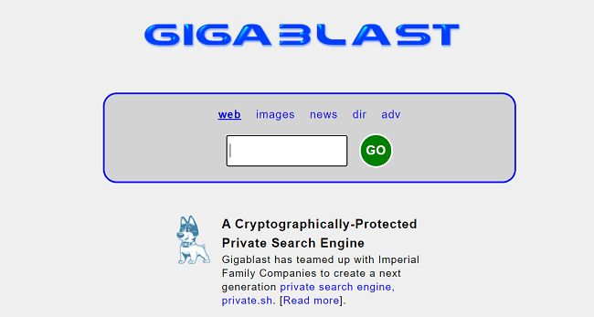 Gigablast屏幕截图